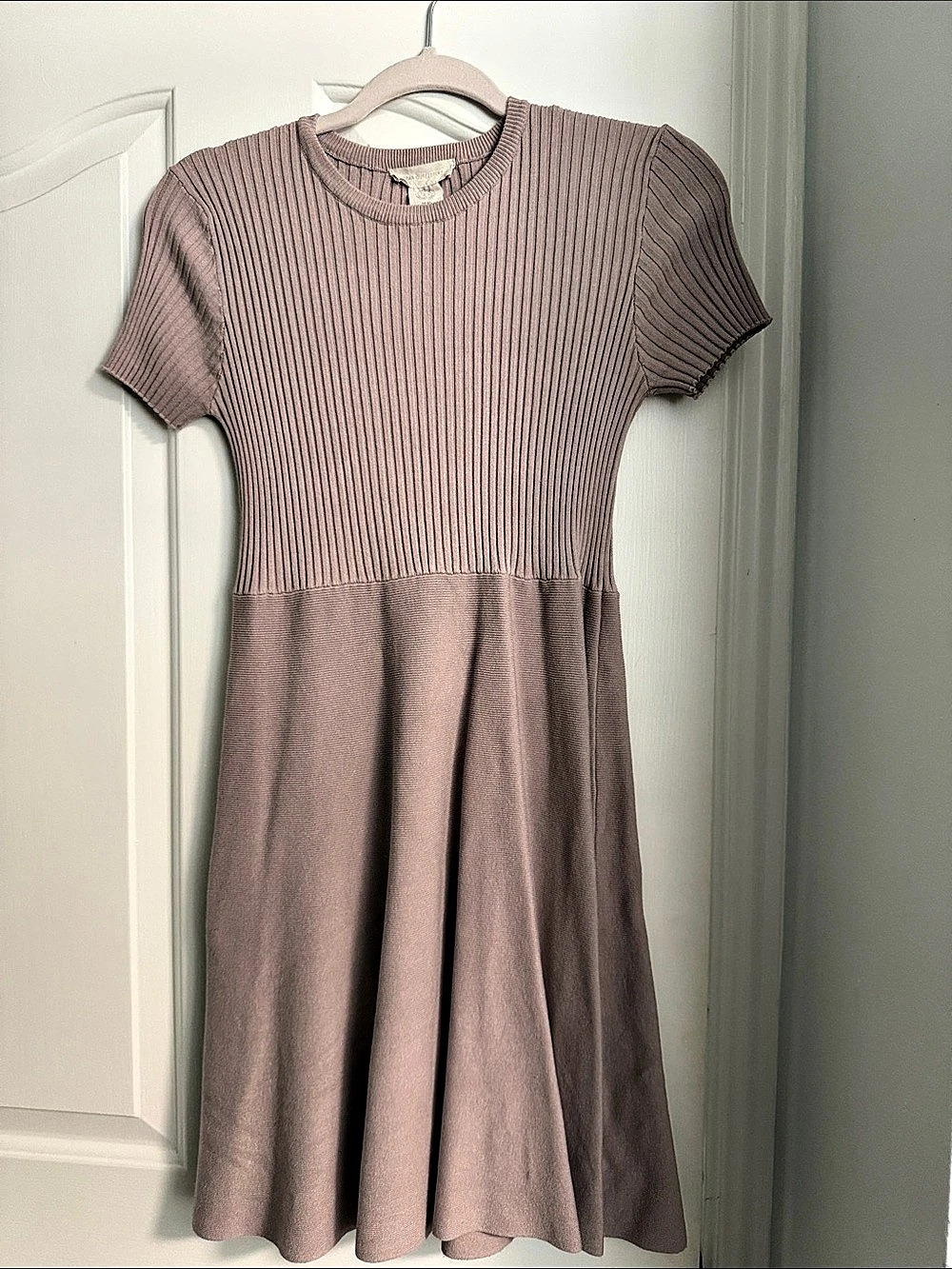 Urban outfitters Knit Ribbed Midi Dress in Mauve Size Medium